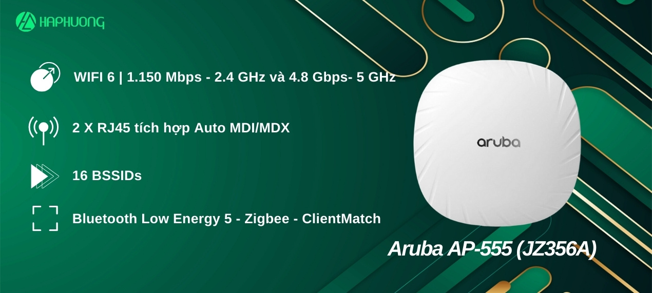 Bộ phát Wifi 6 Aruba AP-555