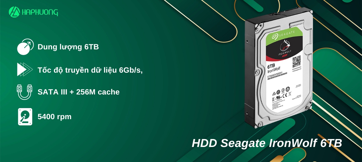 Ổ Cứng HDD Seagate IronWolf 6TB (ST6000VN001)