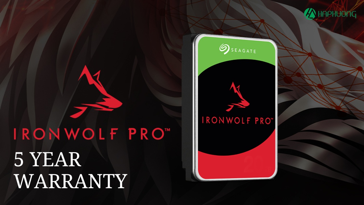 Seagate cung cấp bảo hành giới hạn 5 năm cho Ironwolf Pro