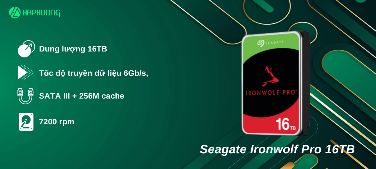 Ổ cứng HDD Seagate Ironwolf Pro 16TB