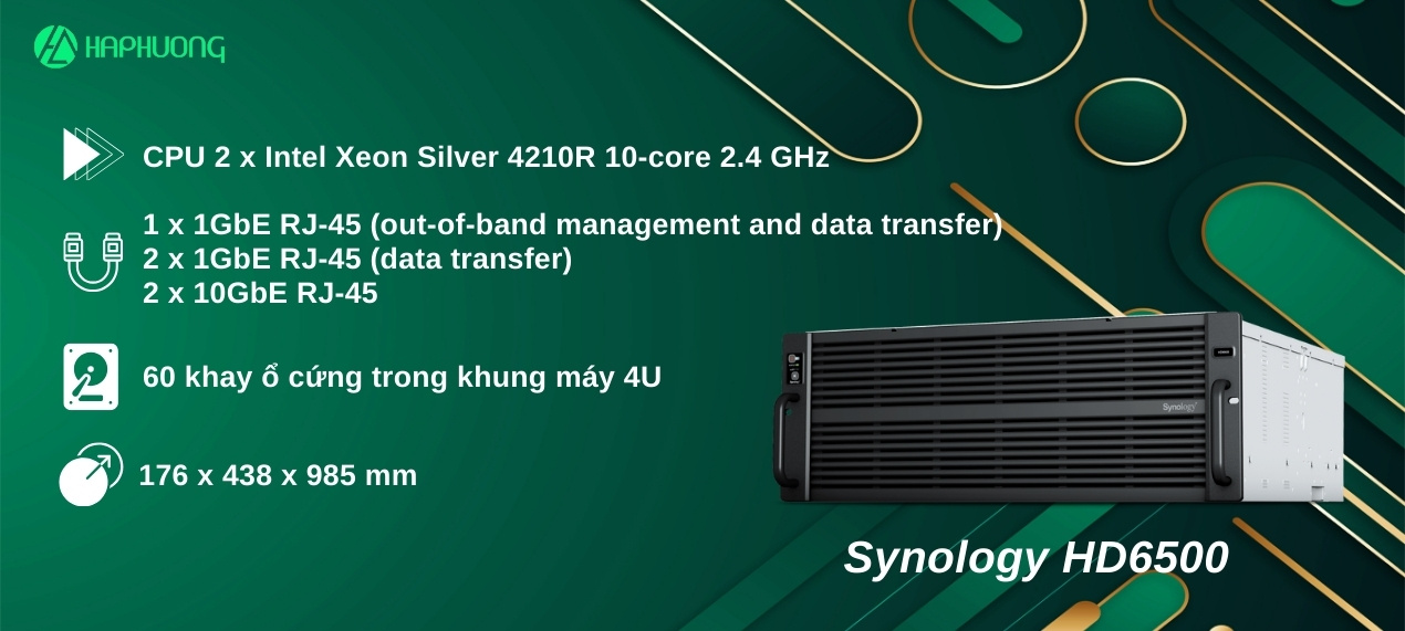 Thiết bị lưu trữ NAS Synology HD6500