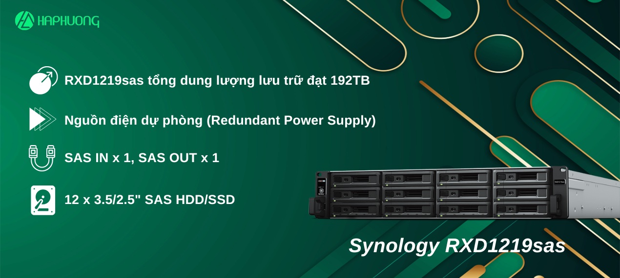 Thiết bị mở rộng NAS Synology RXD1219sas