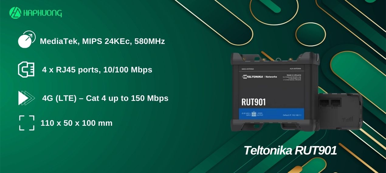 Router 3G/4G công nghiệp Teltonika RUT901