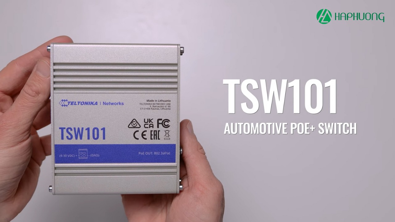 Hình ảnh mặt trước thiết bị Switch Teltonika TSW101