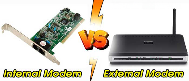 internal modem với external modem