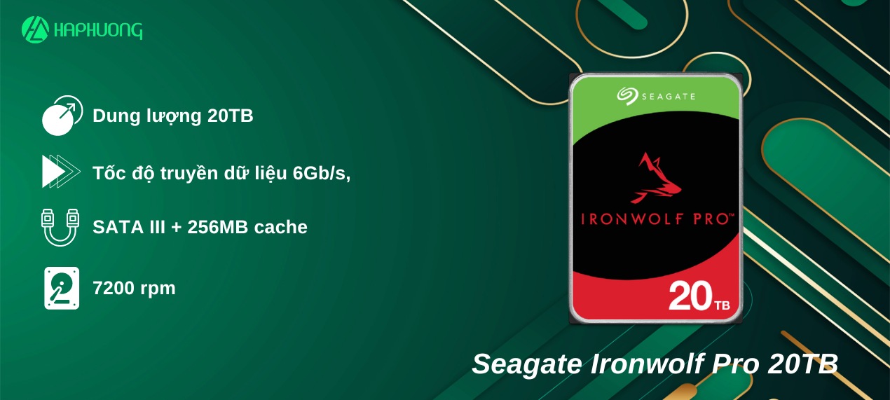 Ổ cứng HDD Seagate Ironwolf Pro 20TB