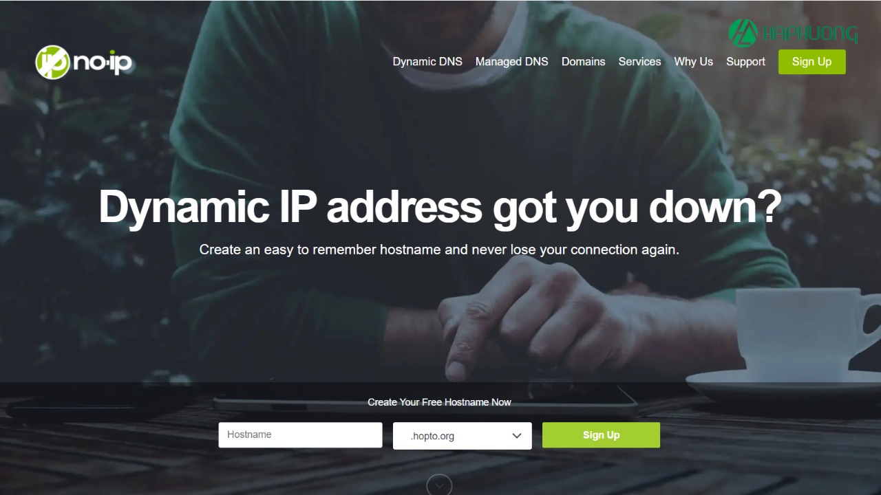 Đăng ký sử dụng dịch vụ DDNS trên trang web No-IP